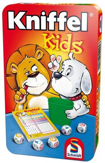 Kniffel kids - hra v plechové krabičce