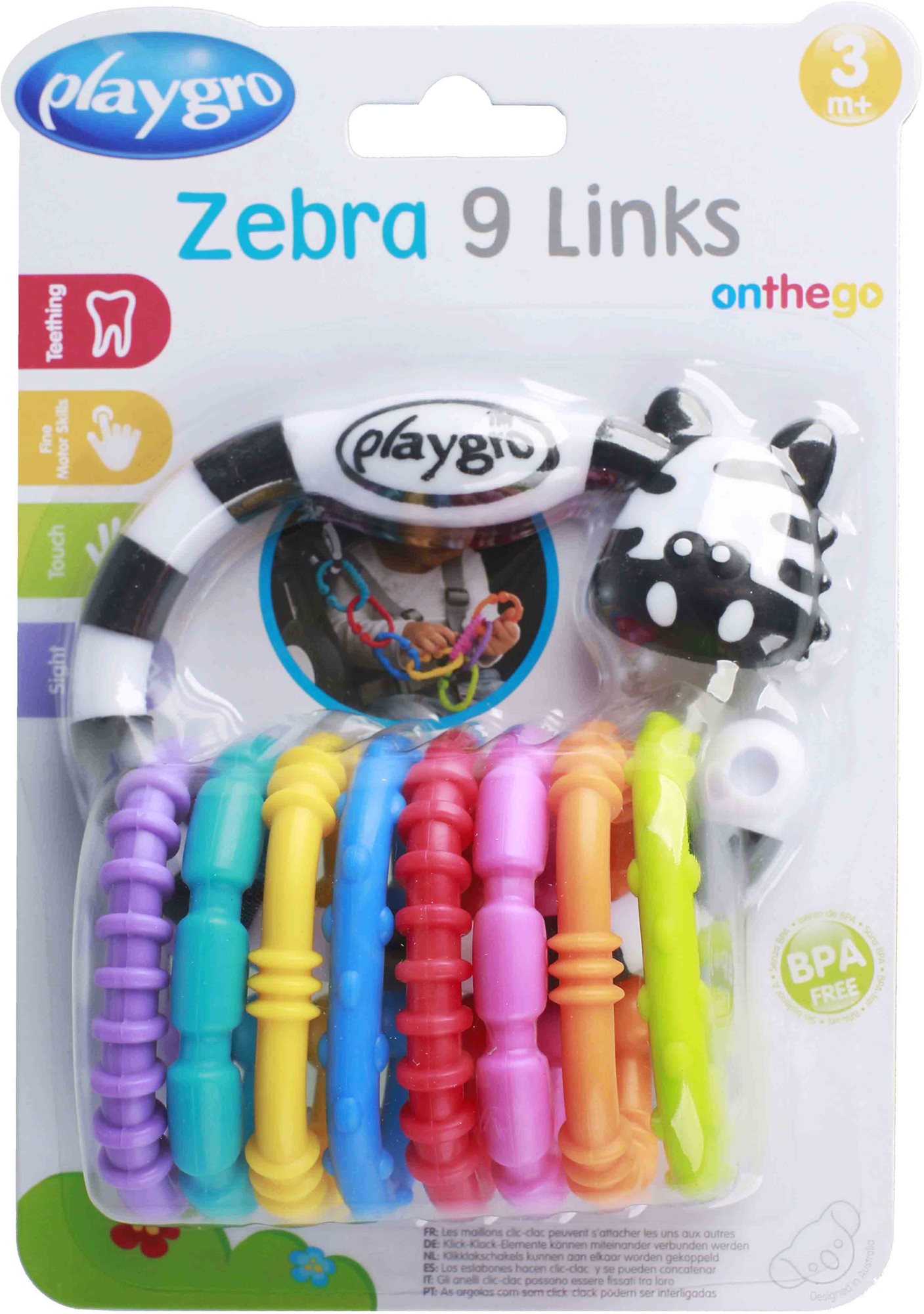Playgro – Zebra s kroužky nová