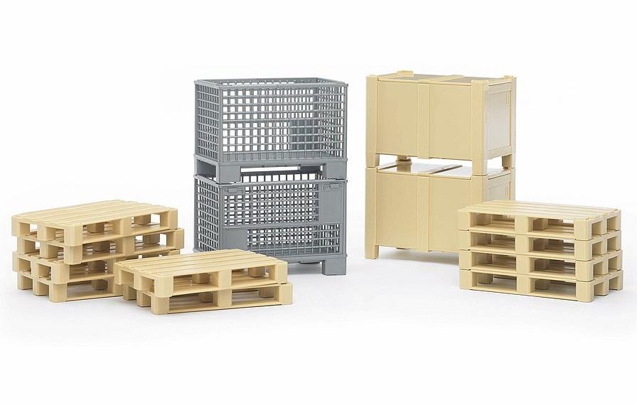 Bruder 2415 Logistický set - palety a bedny