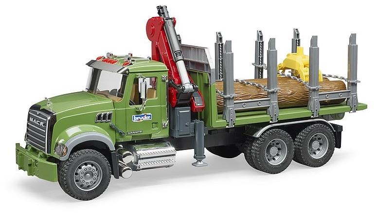 Bruder 2824 Nákladní auto Mack Granit přeprava dřeva