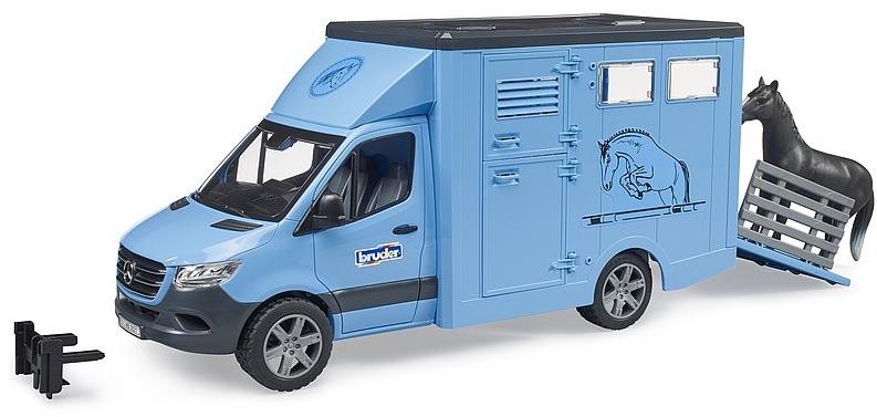 Bruder 2674 MB Sprinter Přeprava koní s figurkou koně