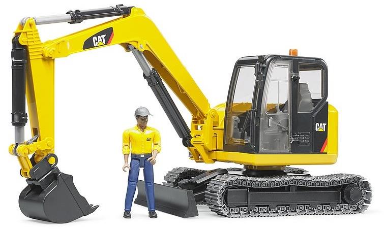 Bruder 2466 Minibagr CAT s figurkou