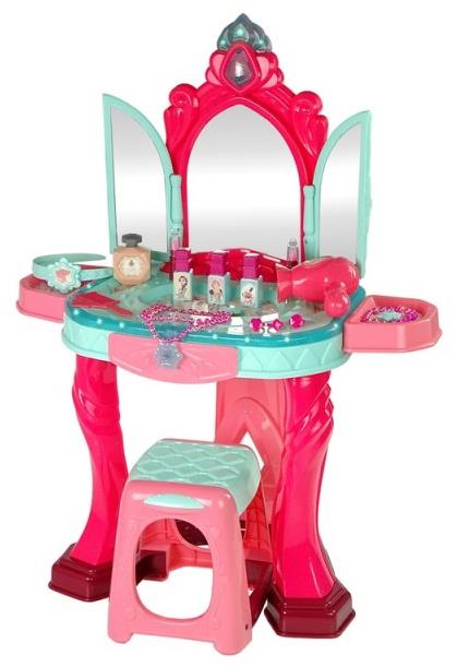 SHUMEE Kosmetický set toaletní stolek se zrcadlem Light Sound Jewelry Pink
