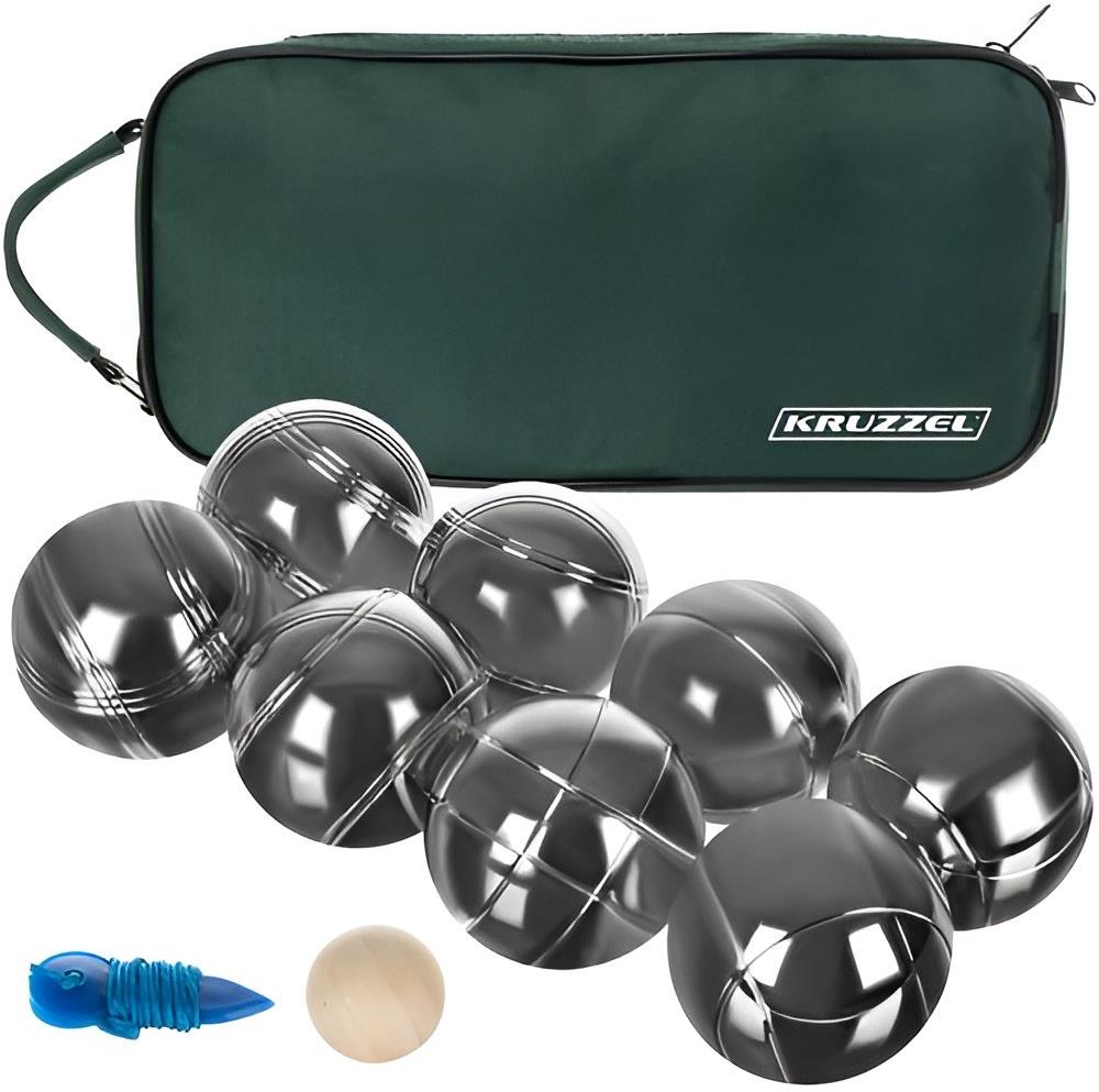 Kruzzel 22915 Petanque sada 8 koulí obal nylon 7,3 cm