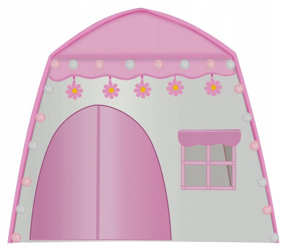 Kruzzel 23472 Dětský stan se světýlky růžový