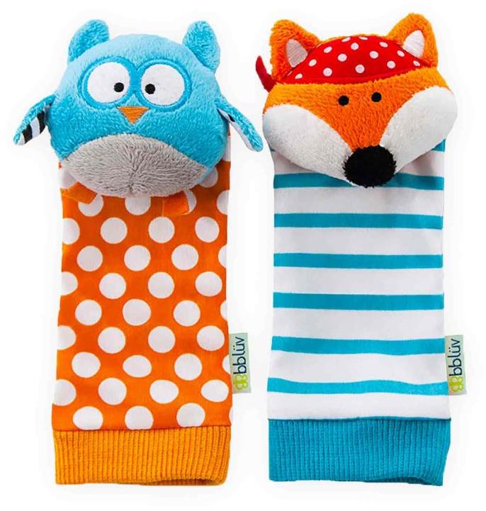 BBLÜV Chrastící ponožky Düo Owl / Fox