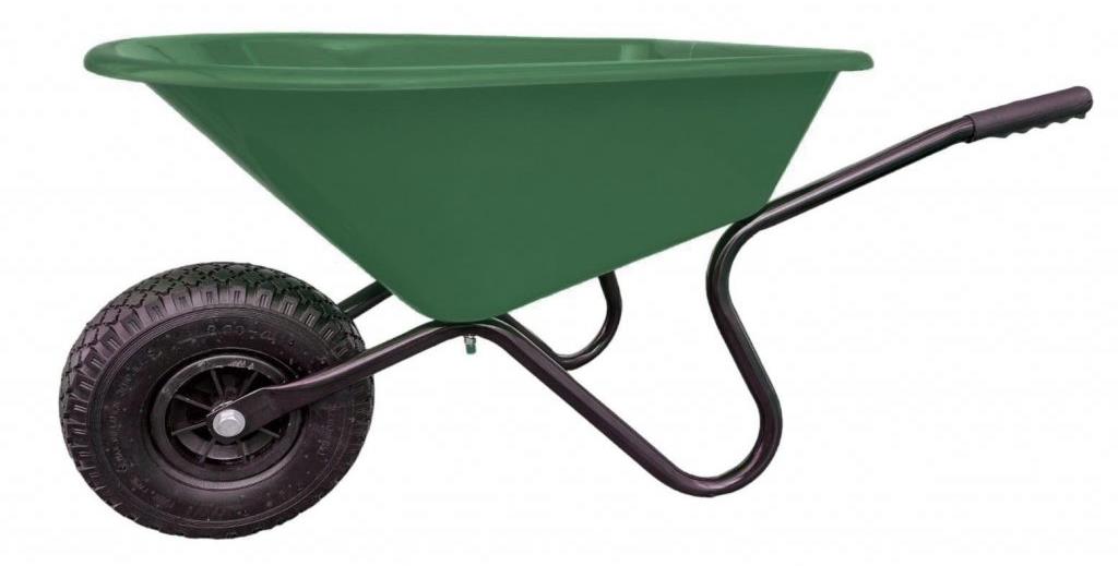 J.A.D. TOOLS Kolečko dětské KID zelené, PVC korba 20 litrů