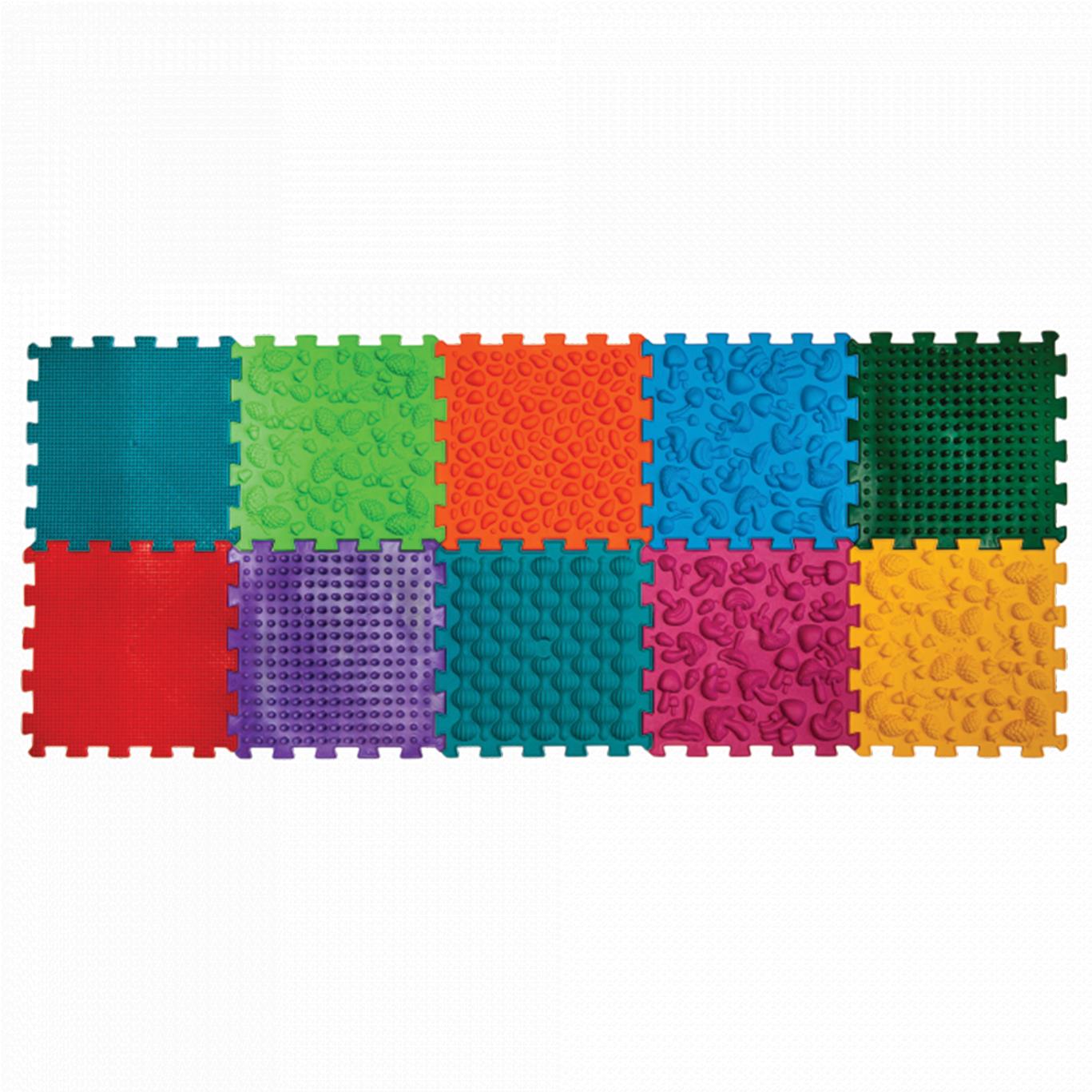 Empt Masážní ortopedická podložka "Puzzle Mix" 10 modulů