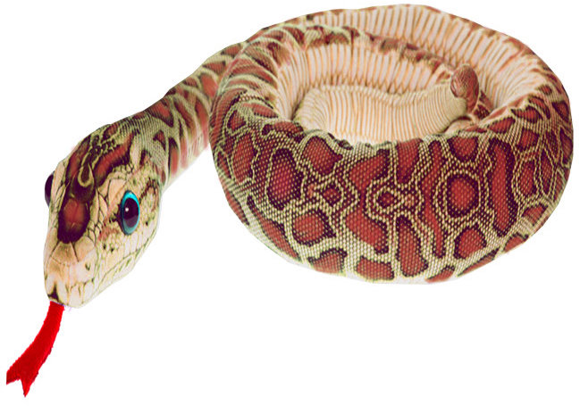 Mikro Trading Had plyšový 195 cm, hnědý