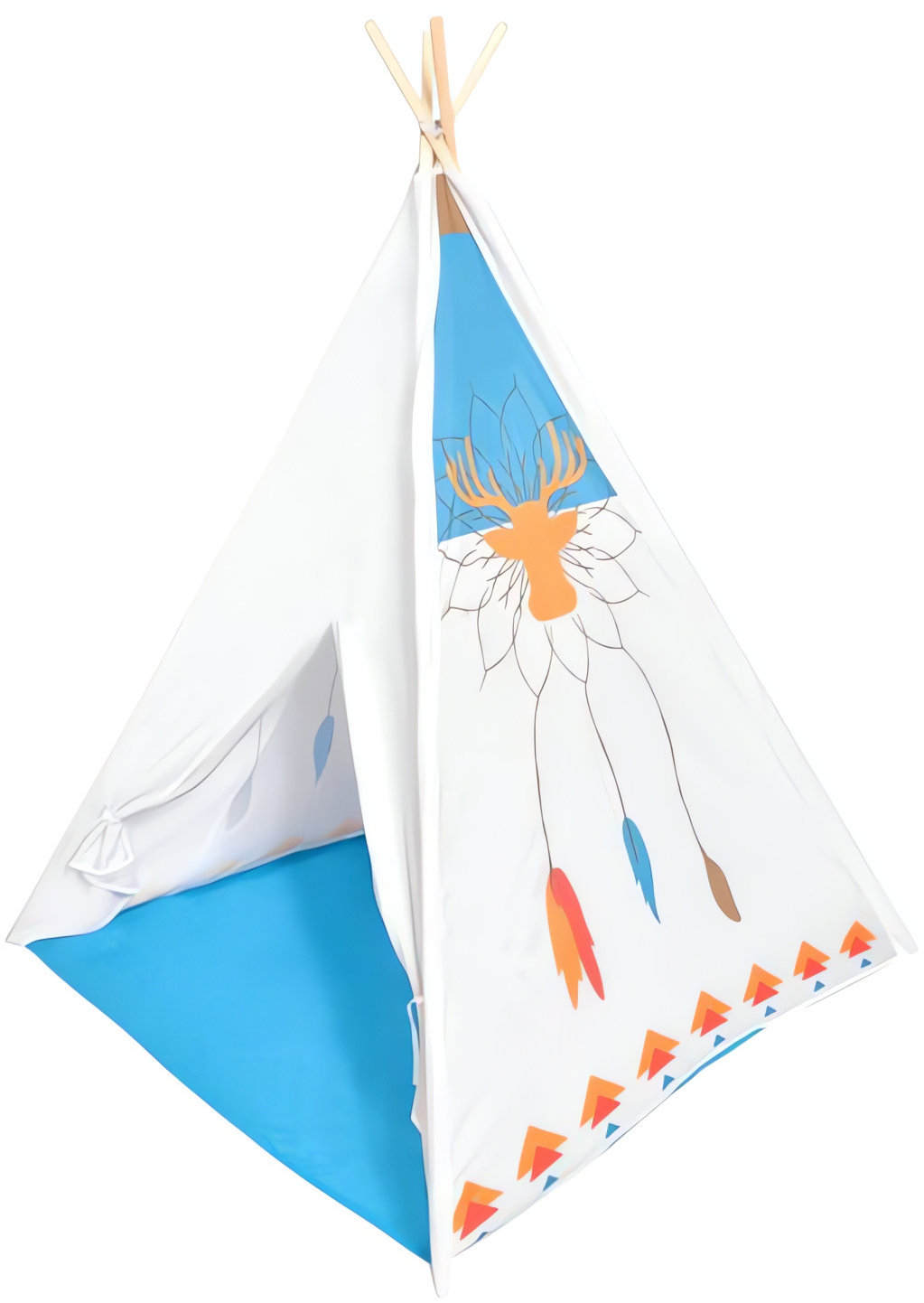 ECOTOYS 8177 Indiánský stan Teepee 120 × 120 × 150 cm