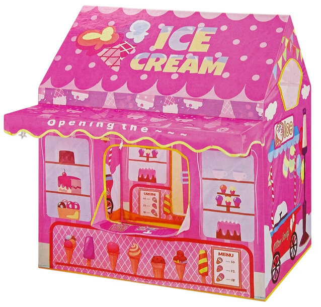 LEAN Toys 10516 Zmrzlinový stan Princess Lights Stars, růžový
