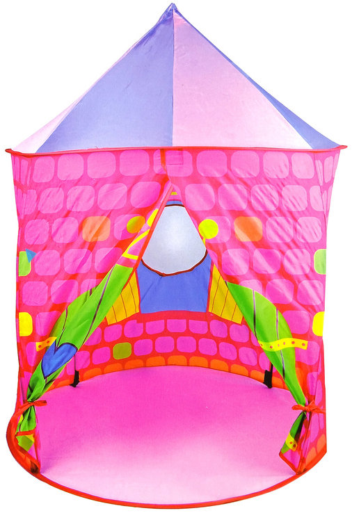LEAN Toys 15247 Dětský stan Palác princezny, růžový