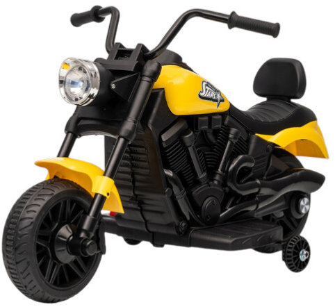 Ramiz PA.XMX-659.ZOL Dětská elektrická motorka 30 W, 6V4.5Ah, LED světlo, boční kolečka, žlutá