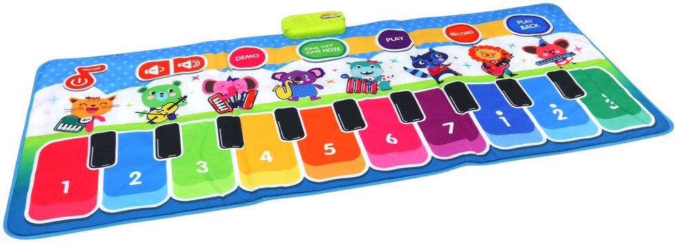 LEAN Toys 17953 Interaktivní hudební taneční podložka s nástroji a zvuky