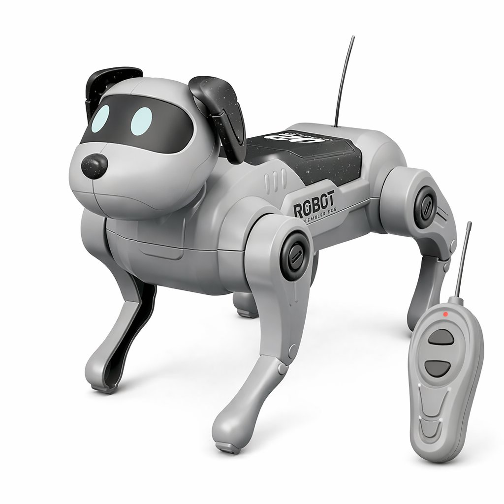 Leventi Robotický pes pro děti – stavebnice, RC ovládání, chodí vpřed/vzad, edukativní STEM hračka