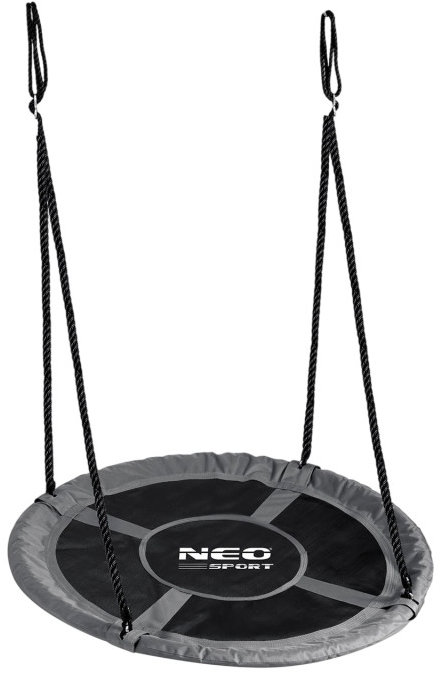 Neo-Sport NS-103 Houpačka čapí hnízdo 100 cm, černo-šedá