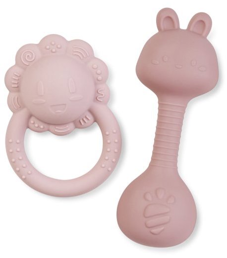 Saro Baby Sada chrastítek Tiny Treasures Pink