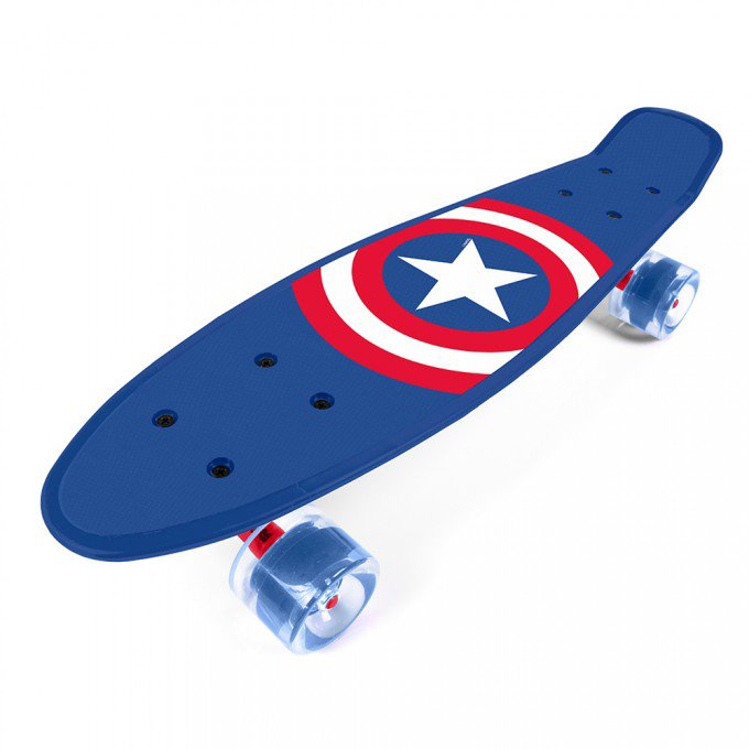 Disney Skateboard plastový max. 50 kg - Captain America logo