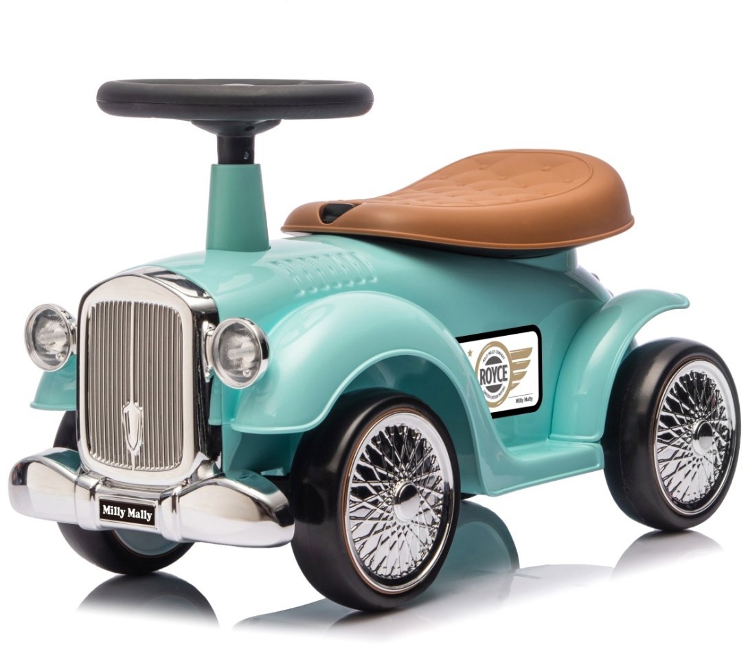 Milly Mally Odrážedlo retro Royce, mátové