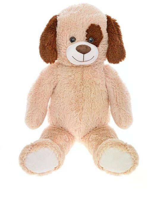 Micro Trading Plush Friends pes plyšový 80 cm, světle hnědý