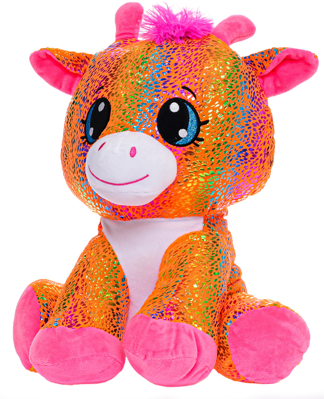 Micro Trading Star Sparkle žirafa plyšová oranžová 37 cm
