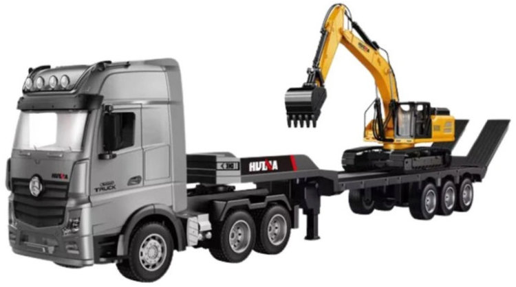 S-Idee RC Truck na dálkové ovládání 1:18 RTR s bagrem
