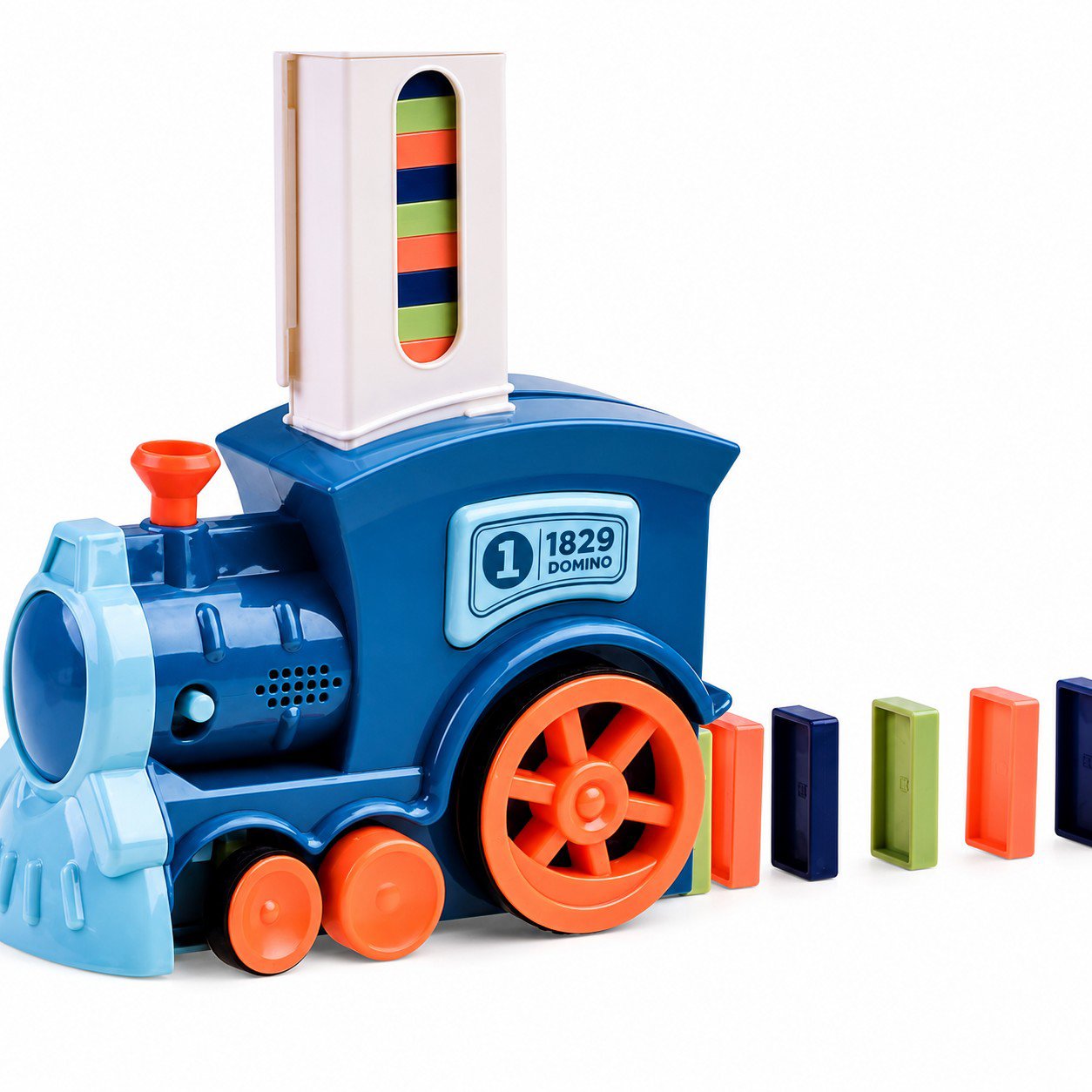 iMex Toys Domino vláček modrý