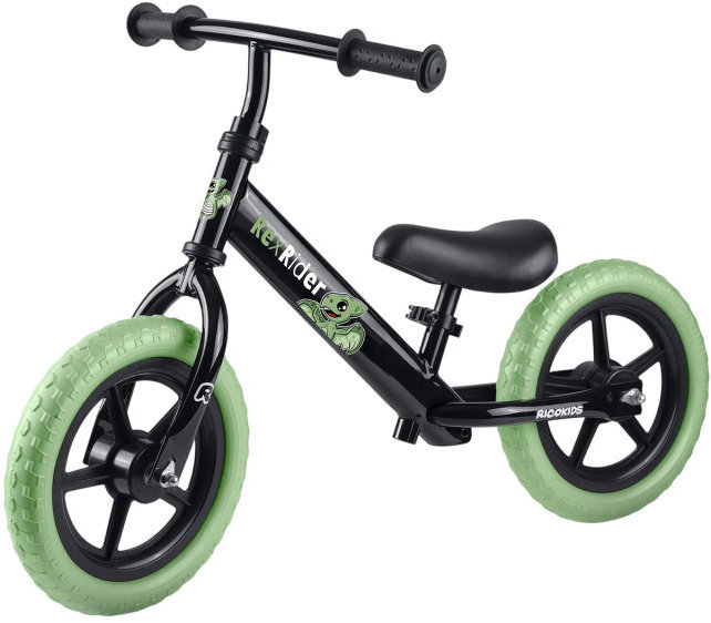 Ricokids 760702 Odrážedlo, černo-zelené