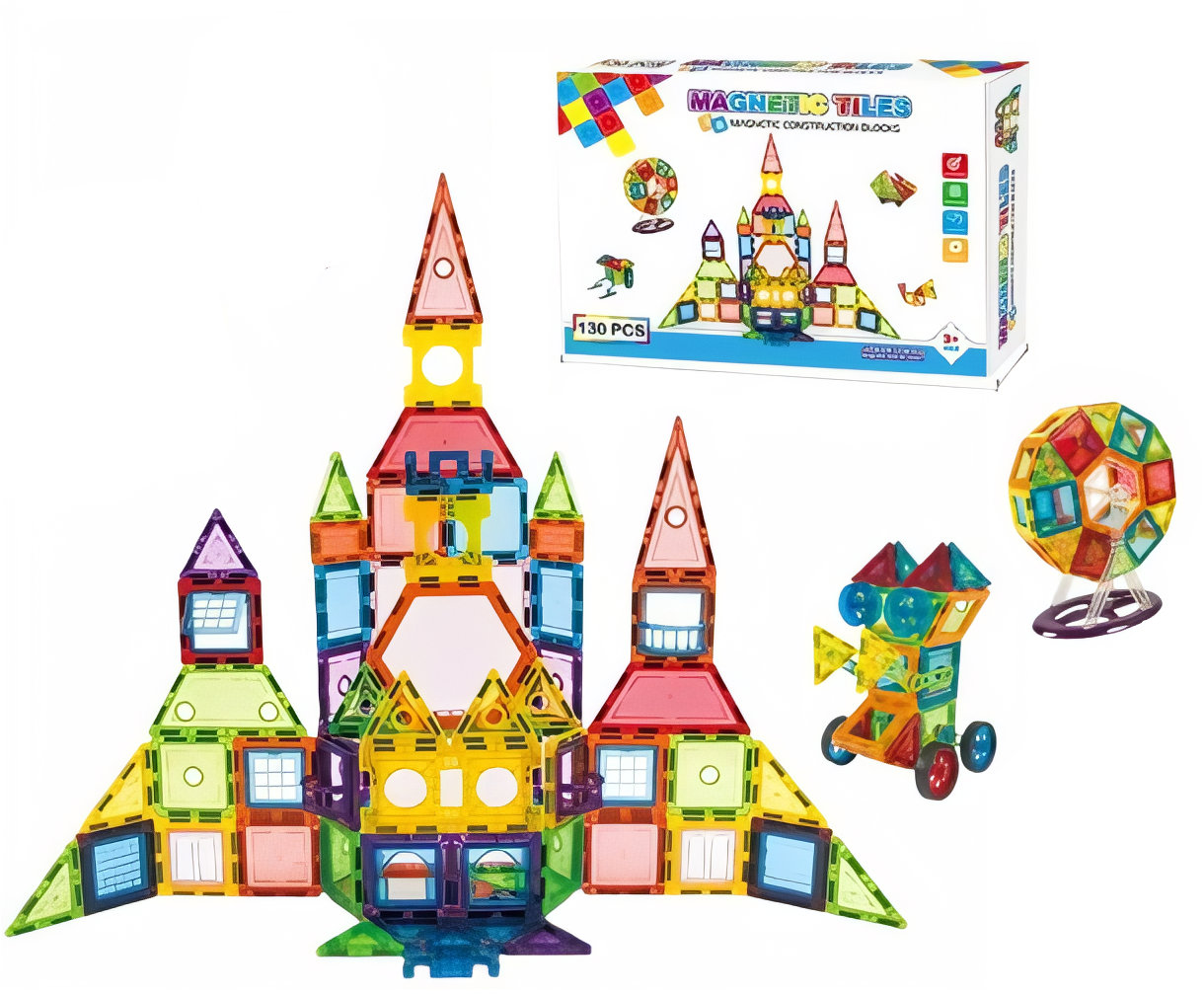Toybit Magnetická 3D stavebnice Space castle 130 ks