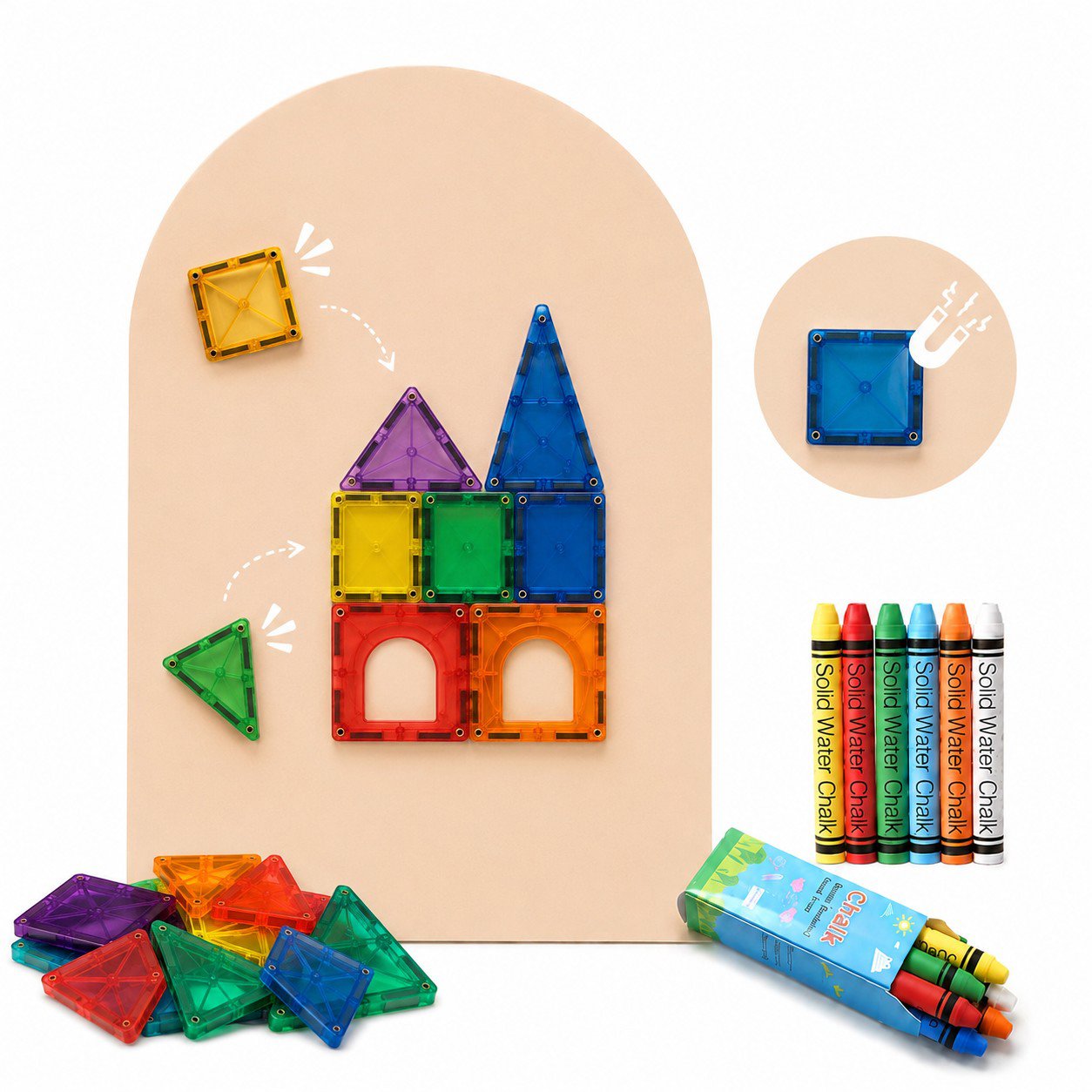 iMex Toys Magnetická tapeta béžová 60x100 cm