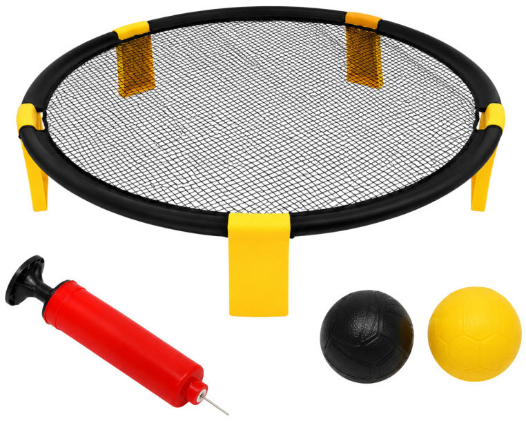 KIK KX2758 Roundnet hra na smeč se 2 míčky, pumpička, 90 cm