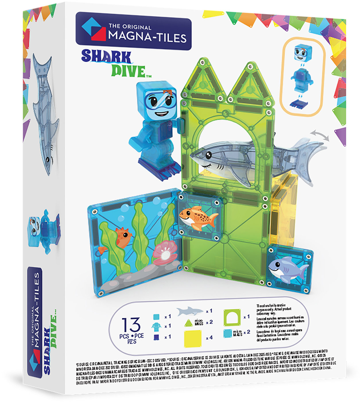 MAGNA-TILES Shark Dive 13 dílků