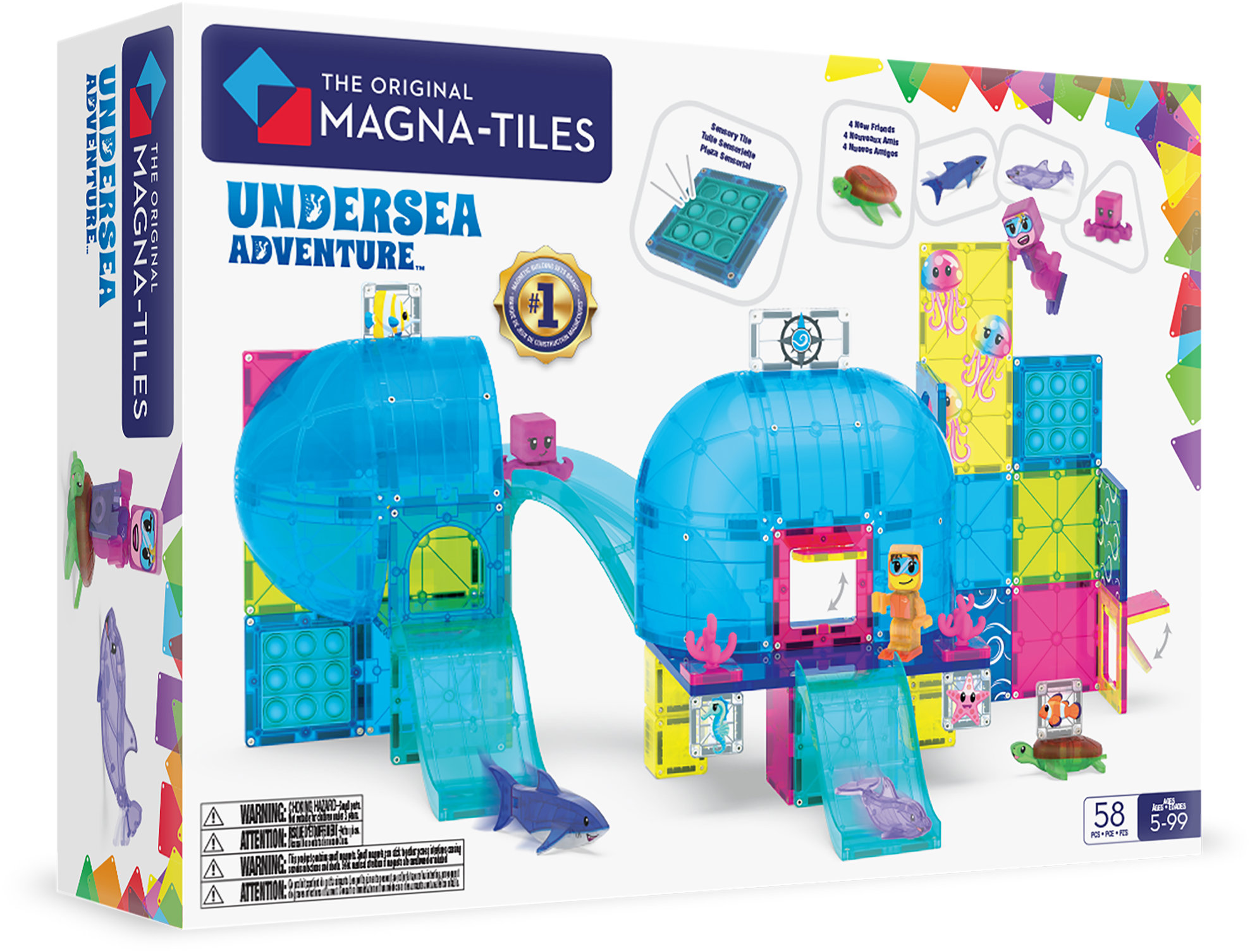 MAGNA-TILES Undersea Adventure 58 dílků