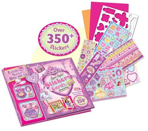 Alltoys Sada karty a nálepky princezny
