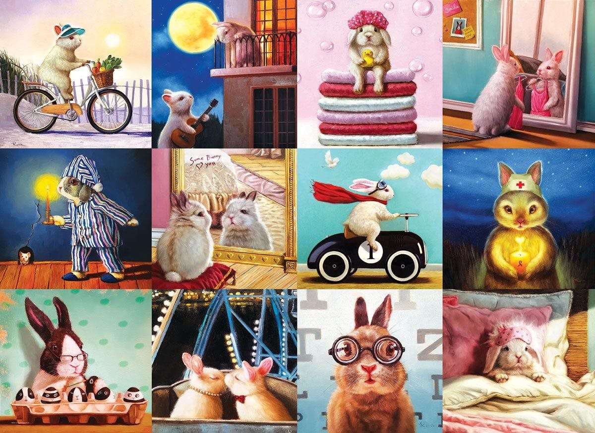 Eurographics Puzzle Legrační králíci 1000 dílků
