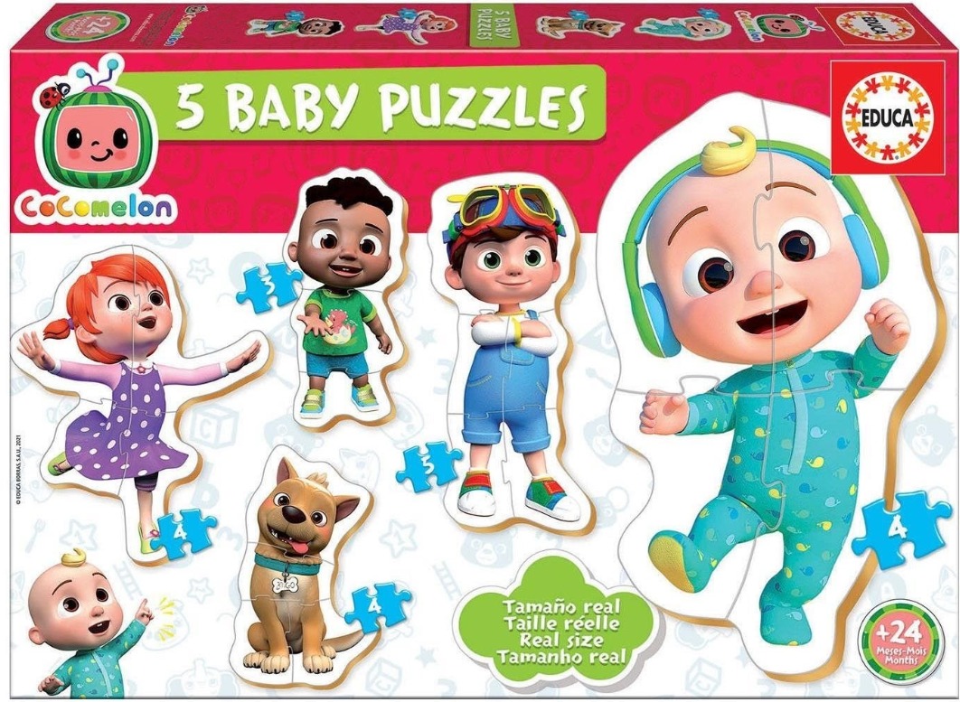 Educa Baby puzzle Cocomelon 5v1 (3-5 dílků)