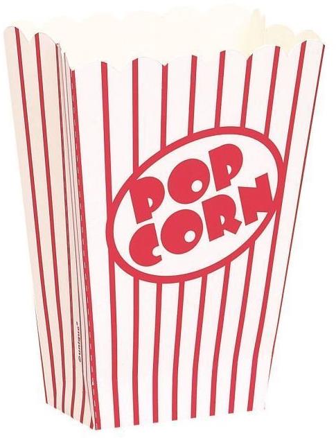 Krabičky na popcorn - malá 8 ks