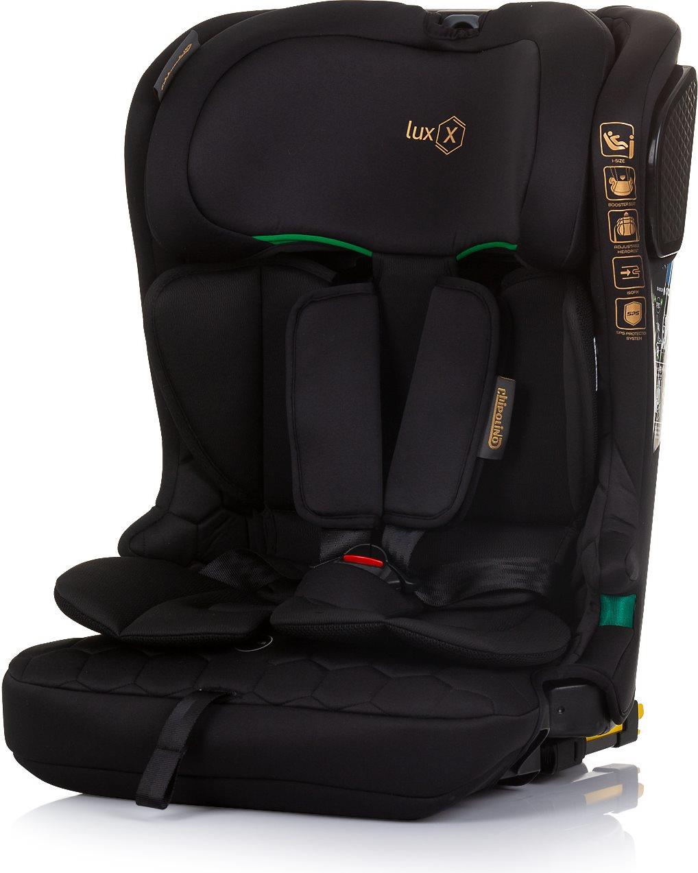CHIPOLINO Lux X i-Size 76-150 cm Isofix Obsidian