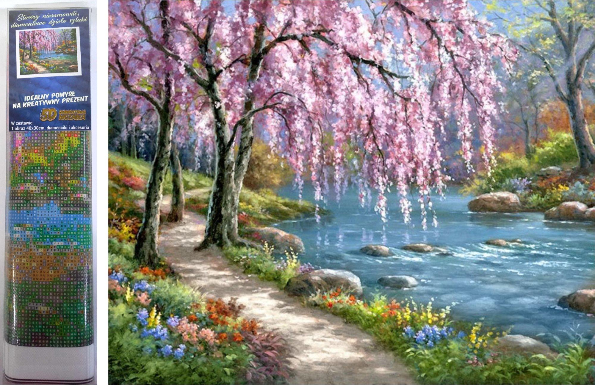 Norimpex Sakury u řeky 30 × 40 cm