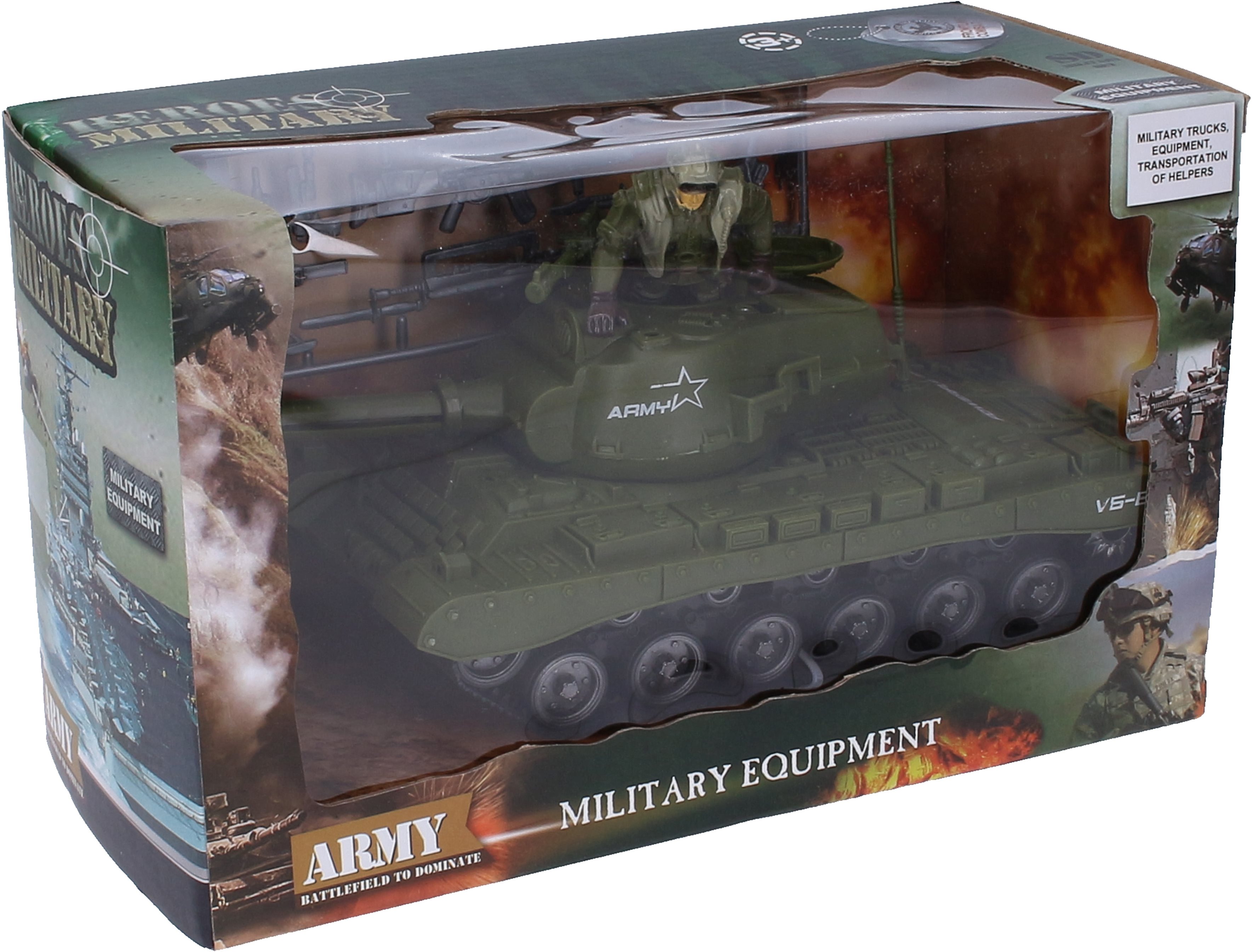 Wiky tank s vojákem a doplňky