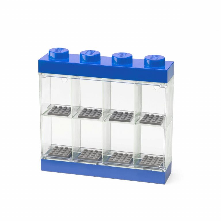 LEGO sběratelská skříňka na 8 minifigurek - modrá