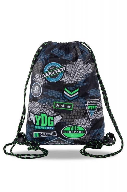 Coolpack Sprint šedý/zelený - perfektní batoh pro děti i dospělé