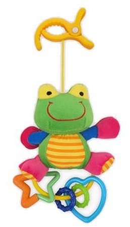 Baby Mix Plyšová hračka s chrastítkem - žabka