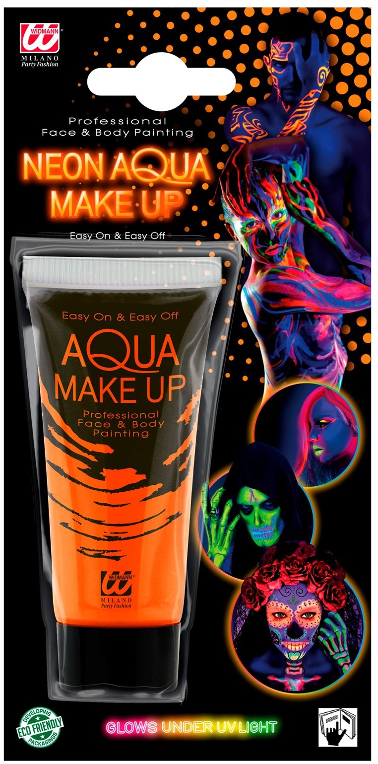 WIDMANN Neonový oranžový aqua make-up 30 ml