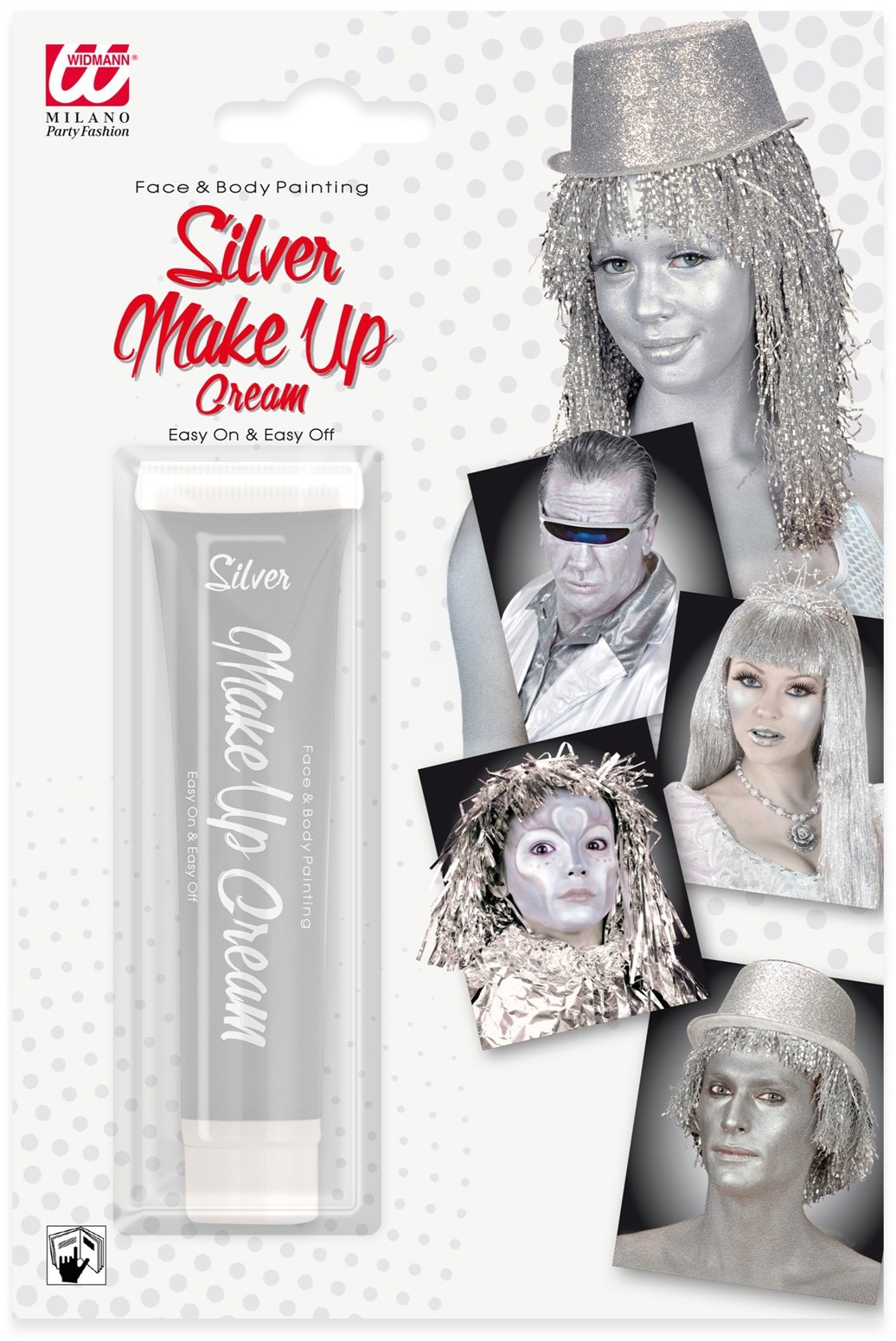 WIDMANN Make-up stříbrný v tubě 28 g