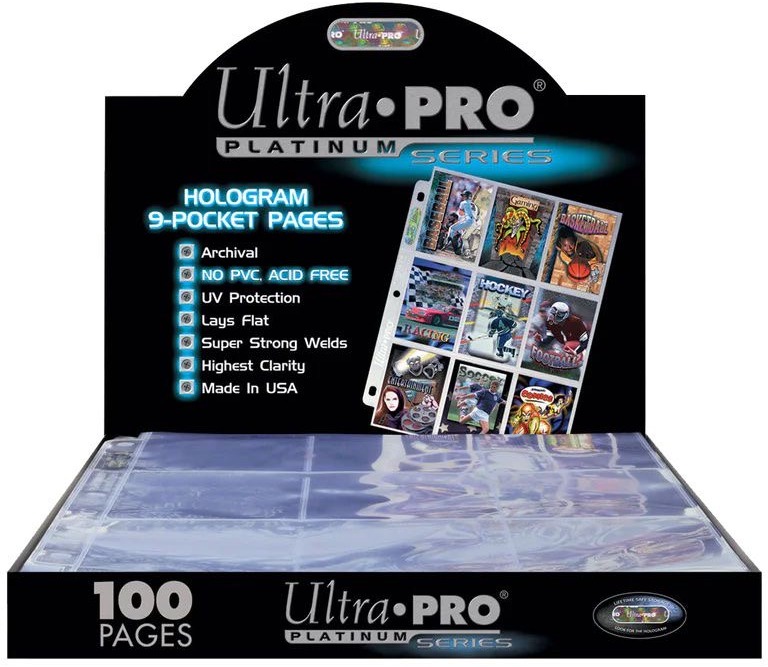 Stránka do alba UltraPro - 9 - Pocket Platinum Pages (100 ks)