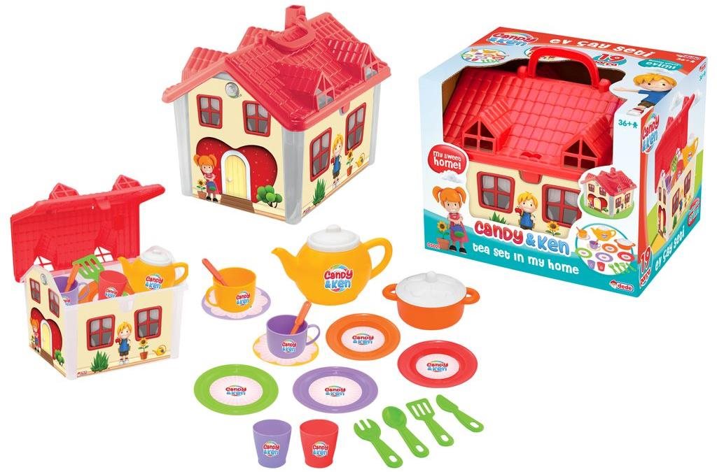 Dětský čajový set, domeček