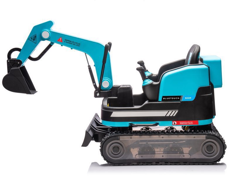 BlueTouch Dětský elektrický bagr modrý