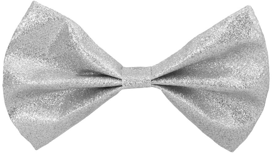 Boland Motýlek glitrový stříbrný