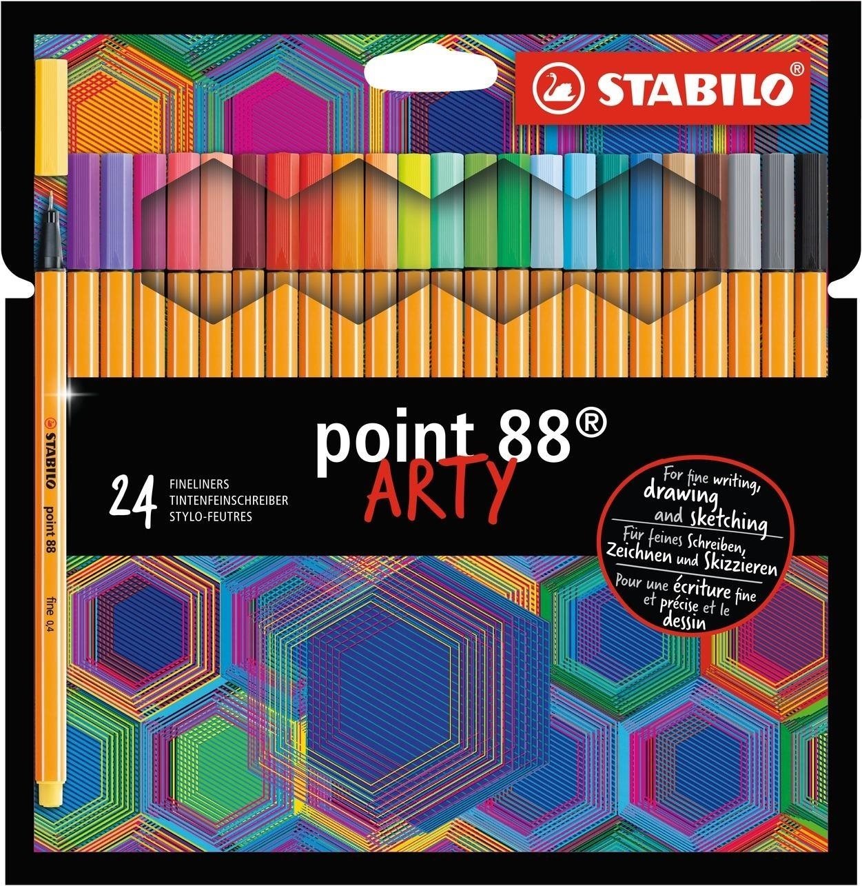 STABILO Point 88 ARTY 24 barev - kvalitní fixy pro kreativní práci